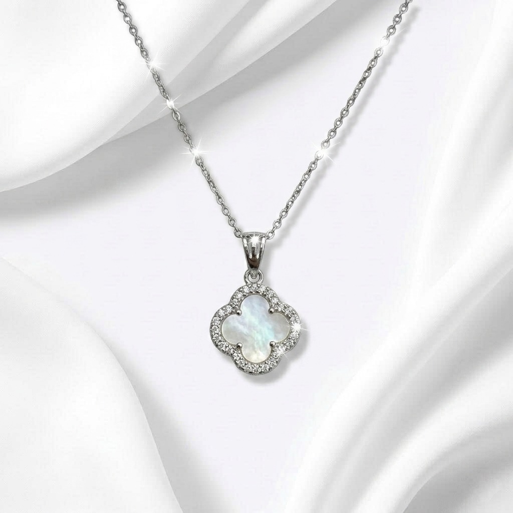 Dây chuyền Bạc 925 Cỏ 4 Cánh Pearl Clover - C4LĐT1605